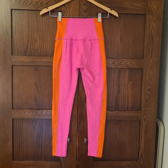 Beyond Yoga Spacedye Vitality Colorblock Legging Orange Pink Small - Picture 10 of 11